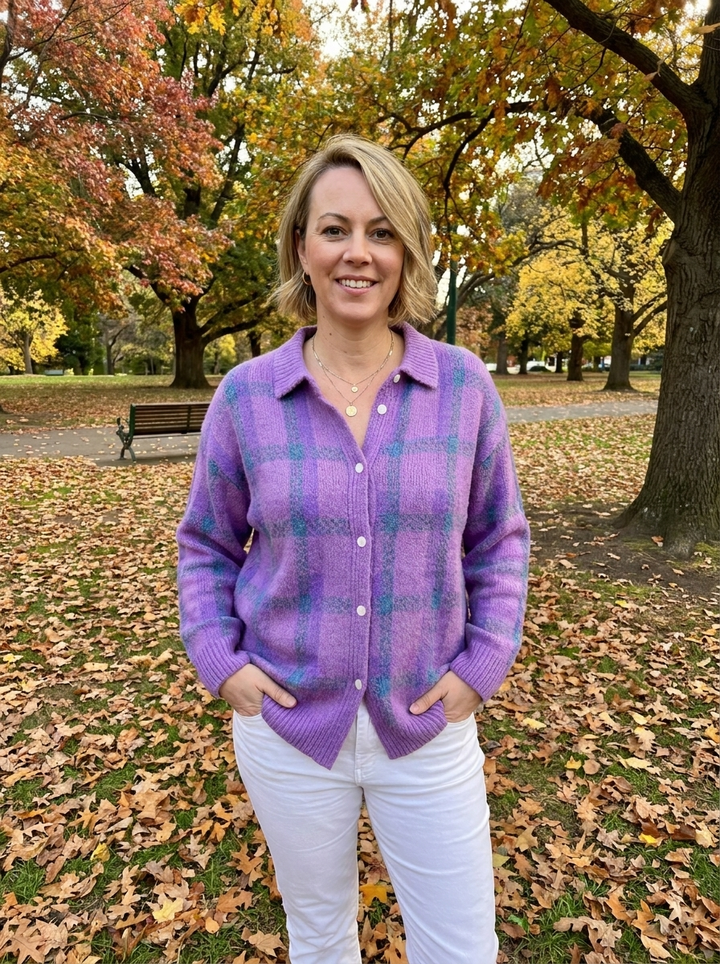 Danique™ | Cloud-Soft Plaid Button-Up