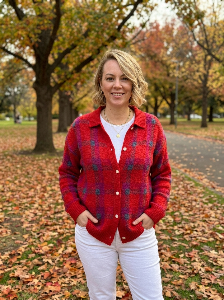 Danique™ | Cloud-Soft Plaid Button-Up