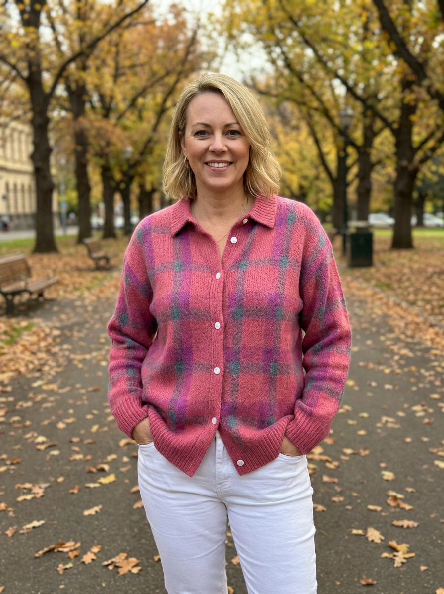 Danique™ | Cloud-Soft Plaid Button-Up